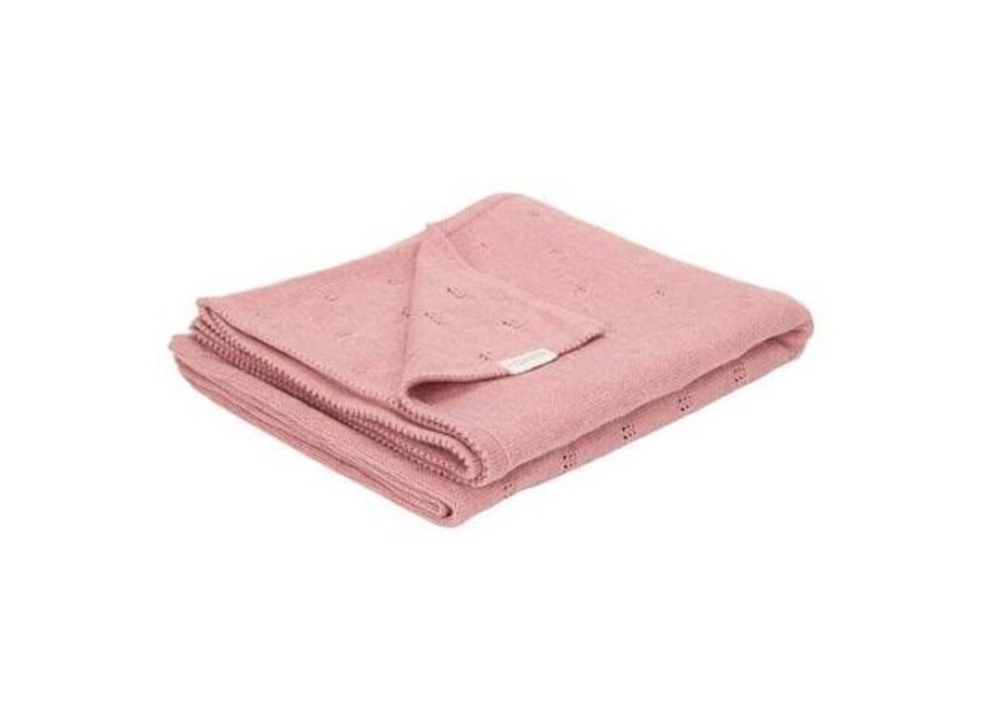 Wiegdeken gebreid Pure Pink Blush