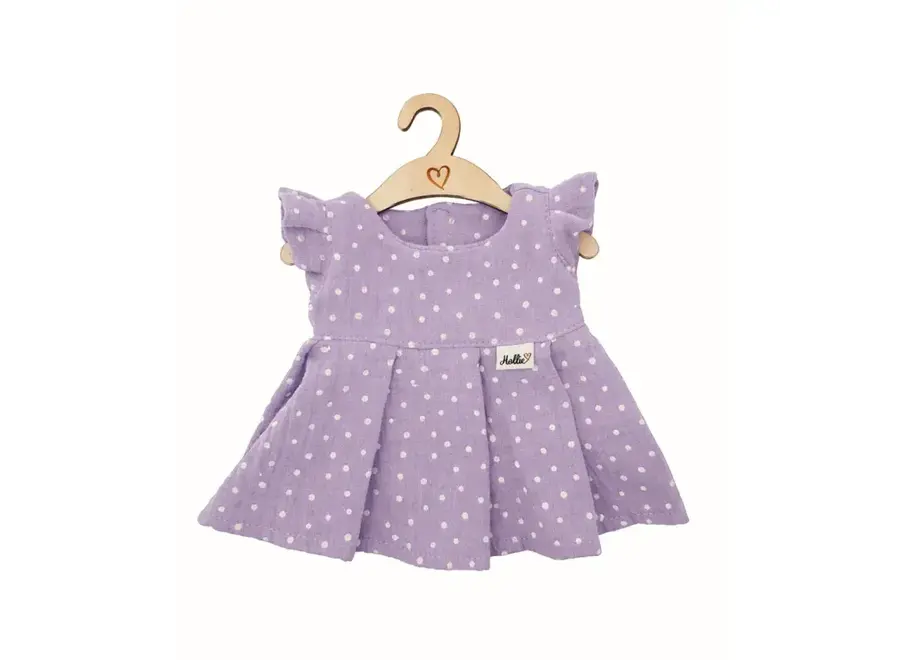 Jurk Spring lavender dots