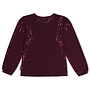 Longsleeve pailetten - Daily Princess Bordeaux