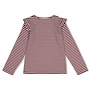 Longsleeve rib met streep - Daily Princess Bordeaux