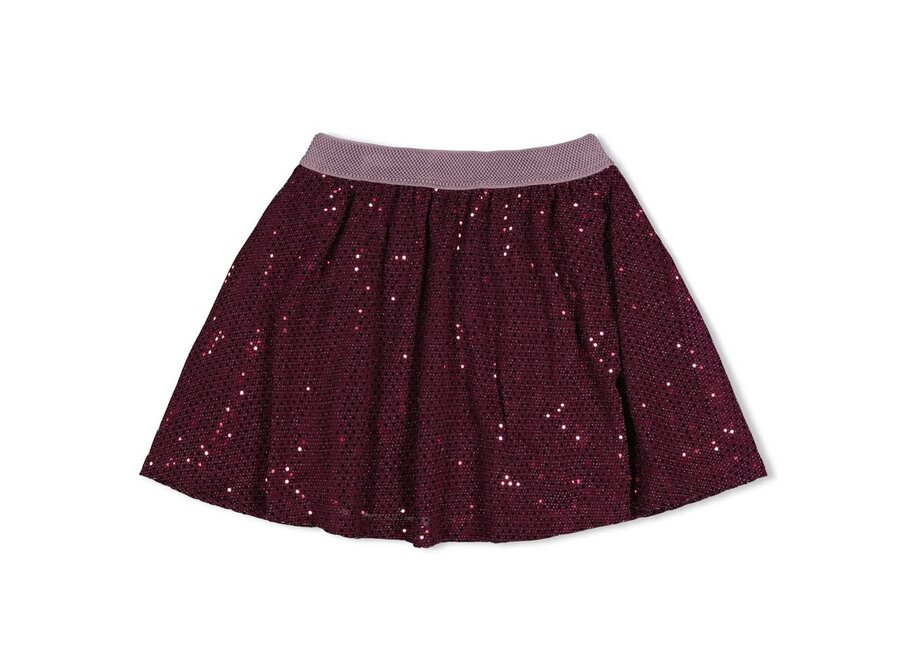 Pailetten rok - Daily Princess - Bordeaux