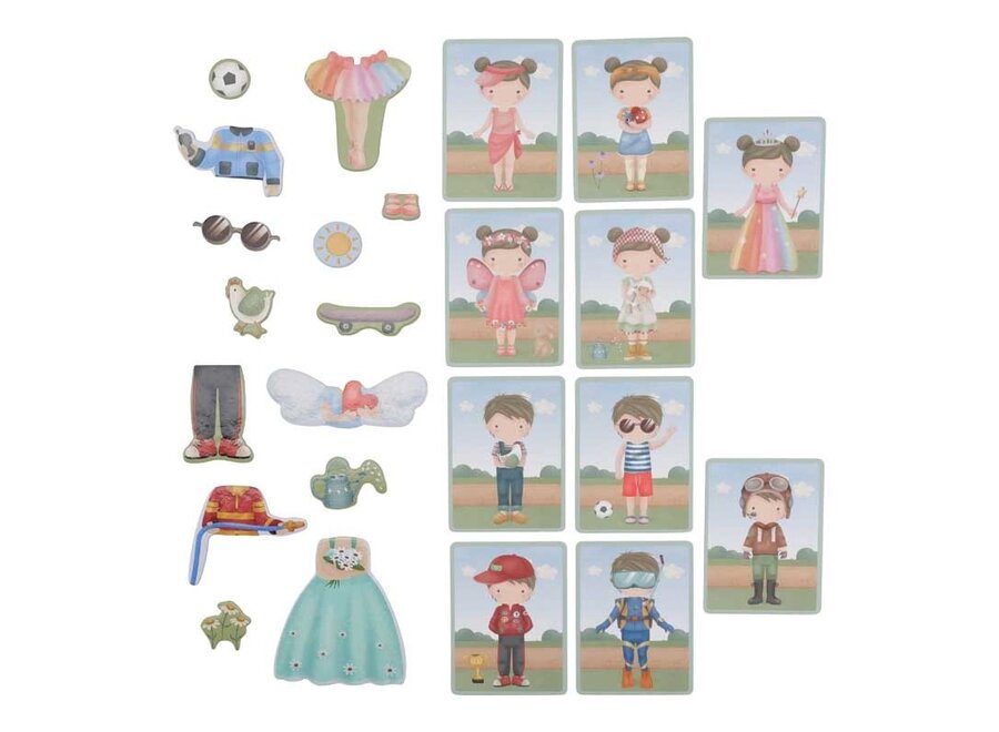 Magnetisch Speelbord Dress­Up Jim & Rosa FSC
