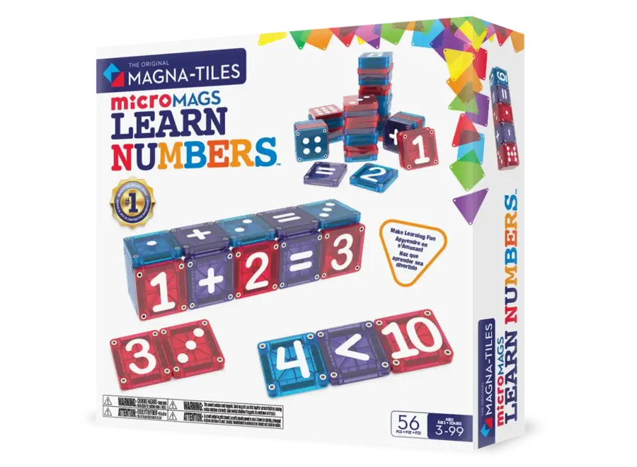 microMAGS Learn Numbers 56 stuks