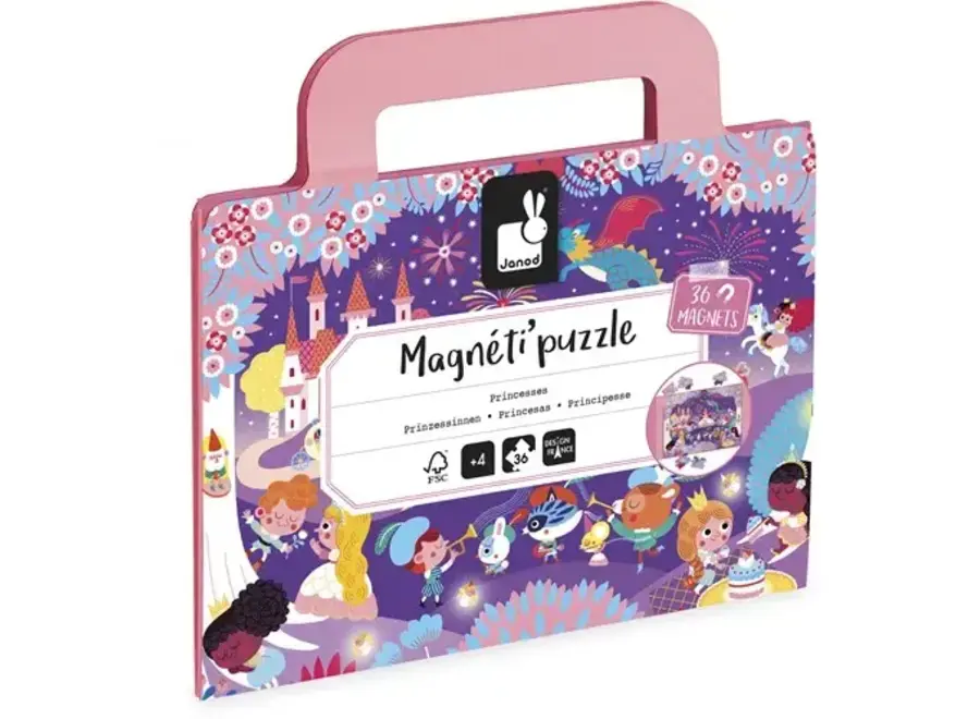 Magnetipuzzel - Prinsessen 36 stukjes