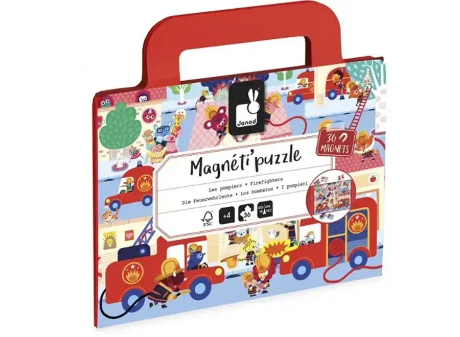 Magnetipuzzel - Brandweer 36 stukjes