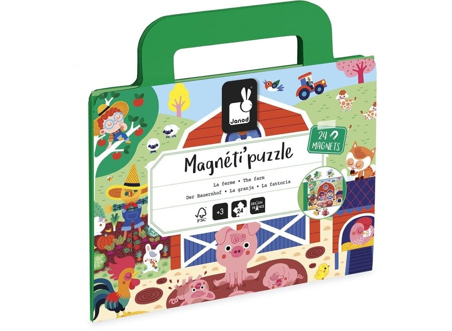 Magnetipuzzel - Boerderij 24 stukjes