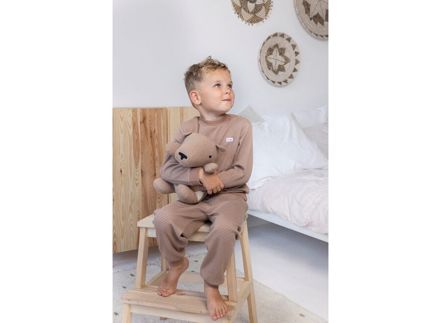 Pyjama  wafel - Bruin