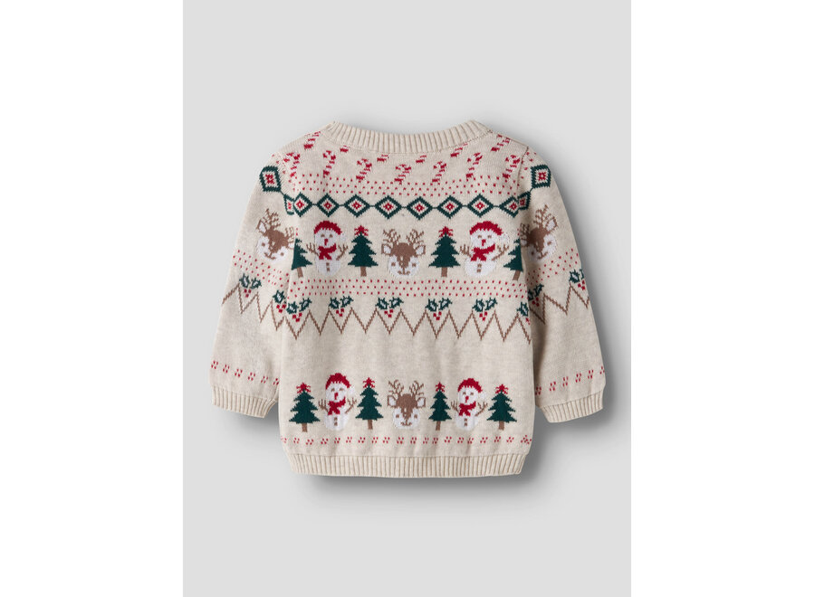 Trui Kerst Ralko snowman peyote melange