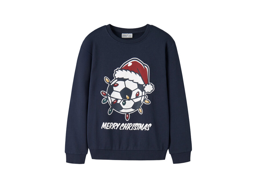 Kerst trui Voluf navy Footbal