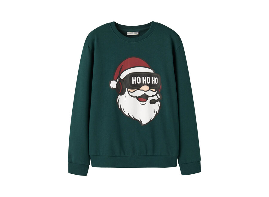 Kerst trui Voluf green Gamer Santa