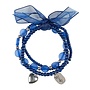 Armband Miley, kralen marine blauw