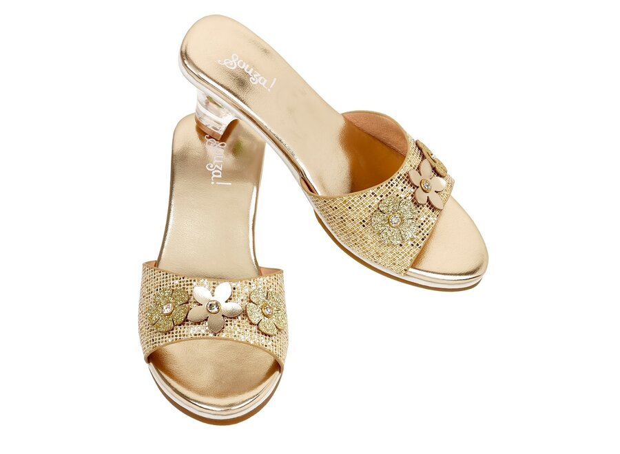 Slipper h.hak Ellina, goud metallic