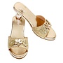 Slipper h.hak Ellina, goud metallic