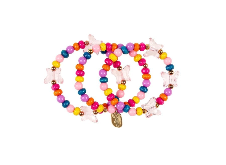 Armband Deva vlinder paars