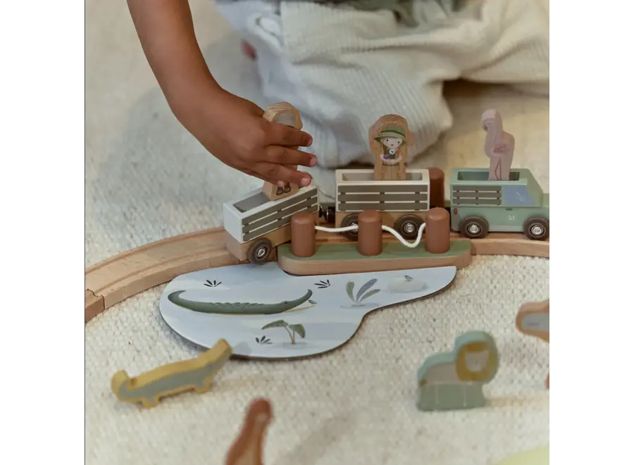 Houten treinset ­ Safari Friends FSC