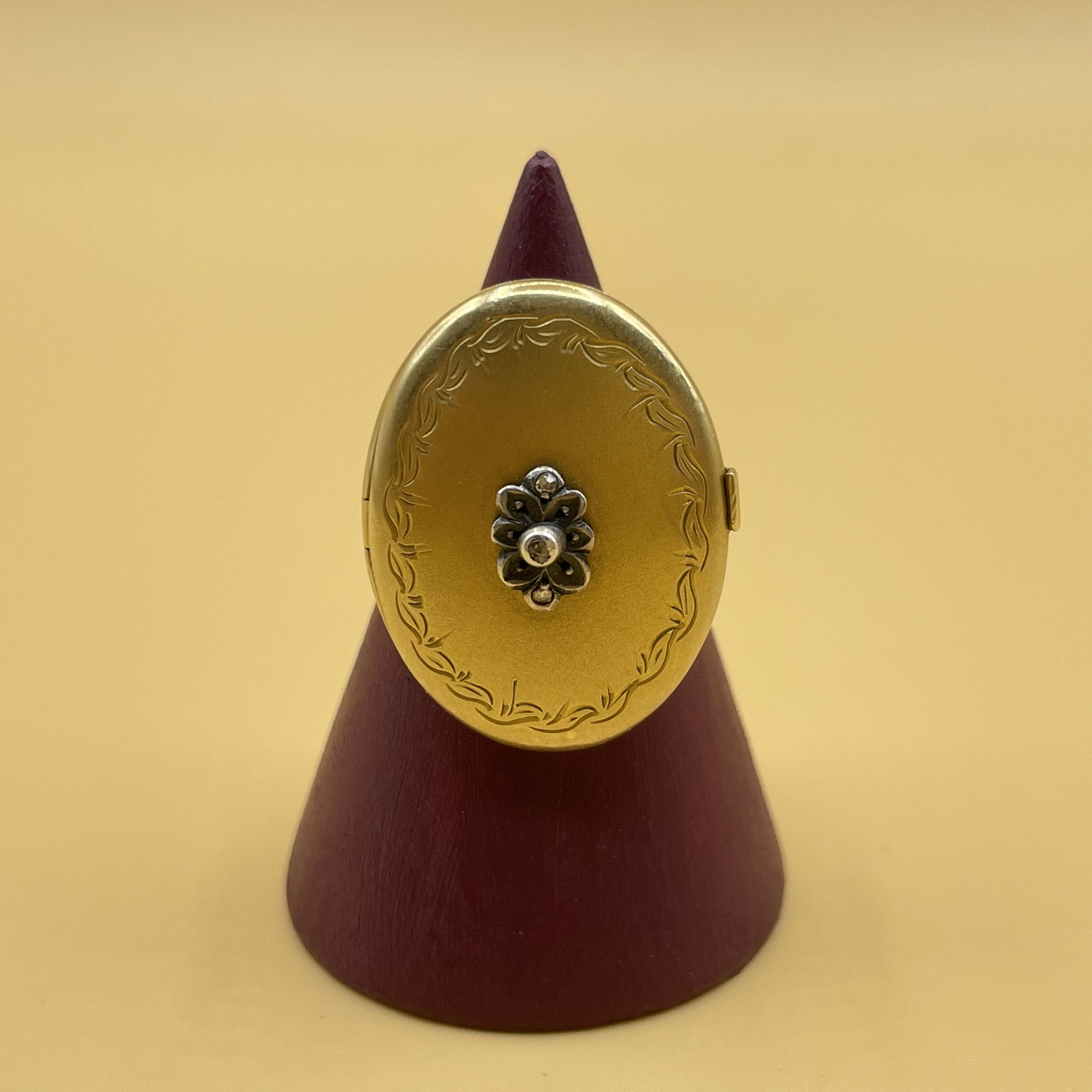 Medallion ring roosdiamant