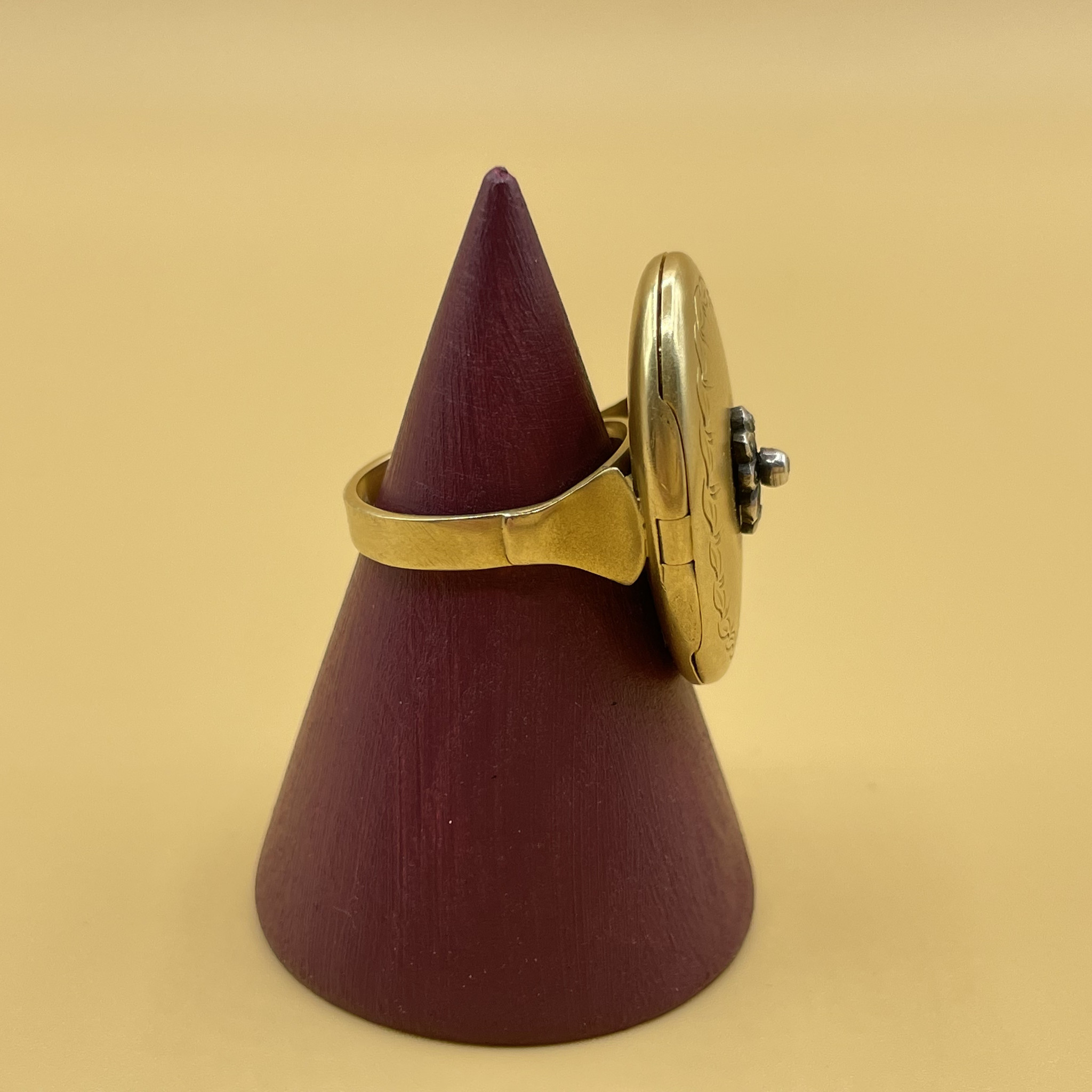 Medallion ring roosdiamant