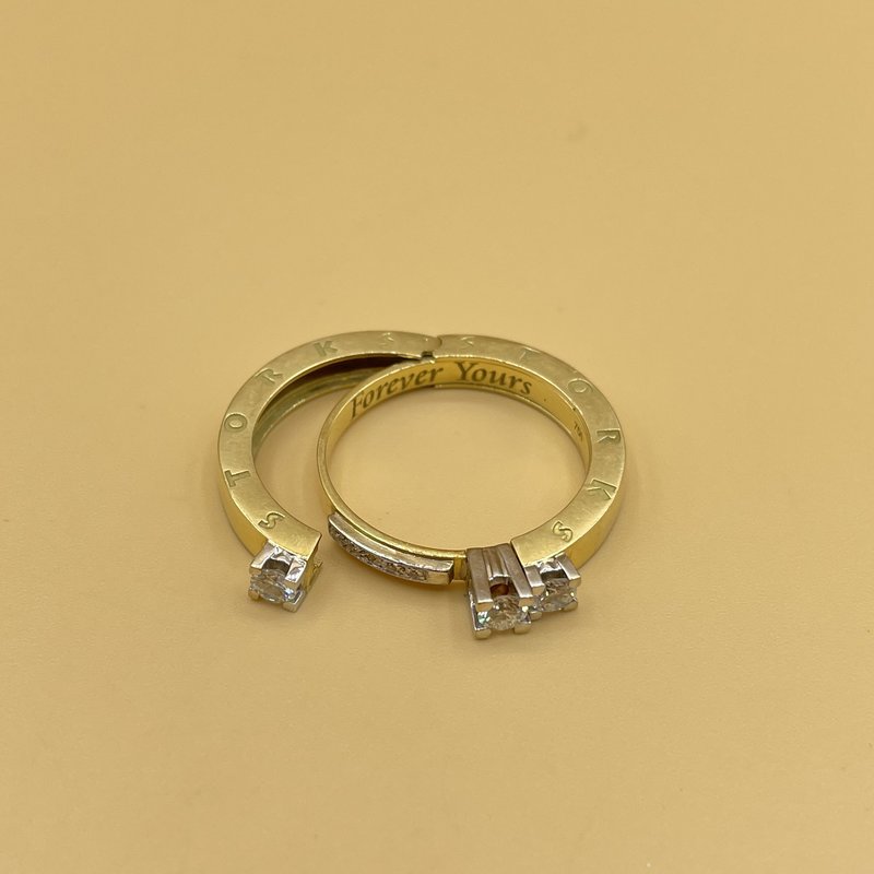 .39ct diamant twee ringen