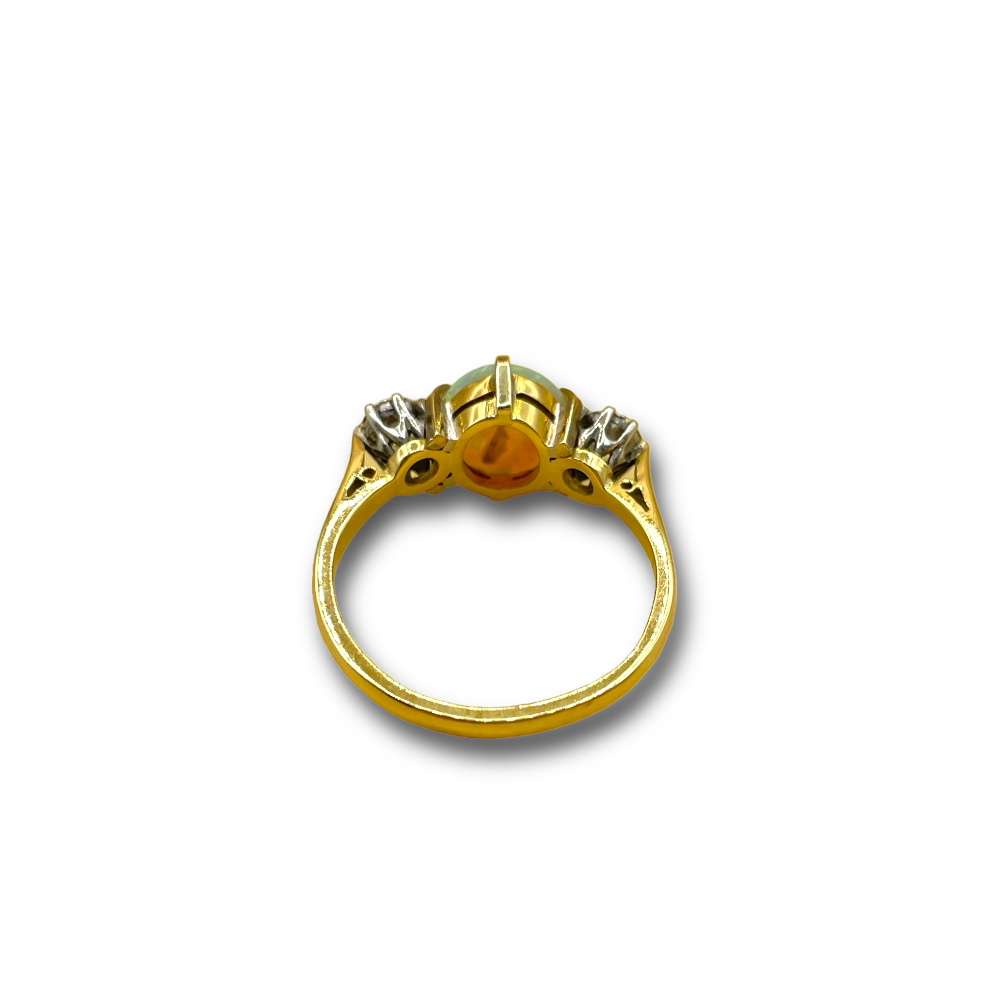 Opaal en .20ct diamant