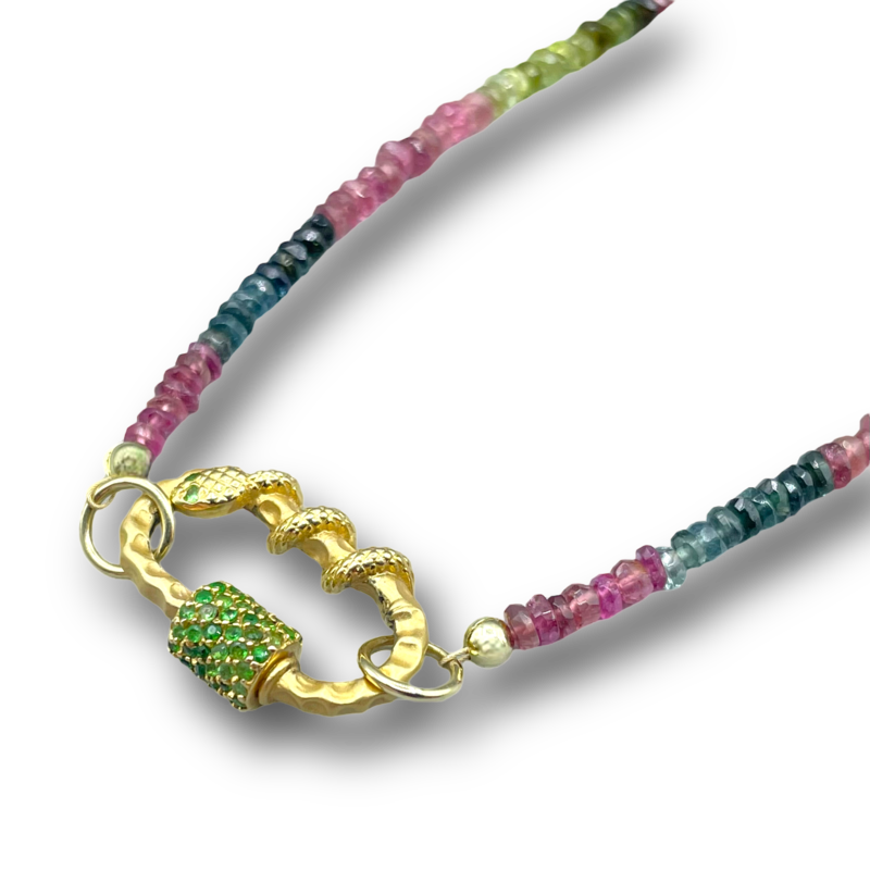 Toermaline rainbow chain