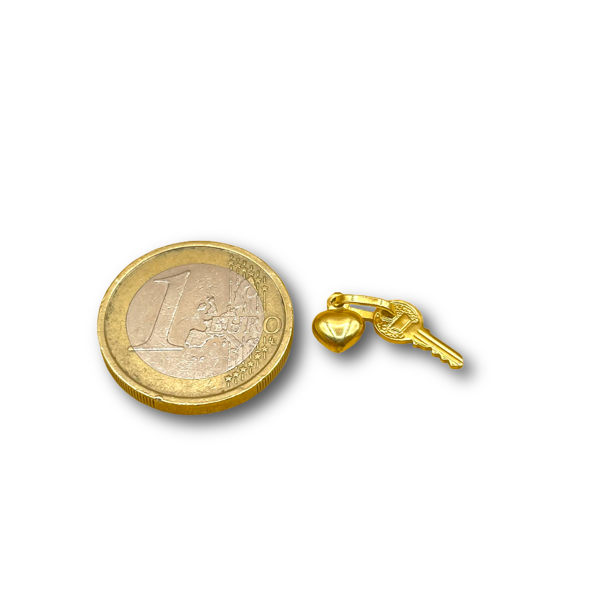 Key heart charm