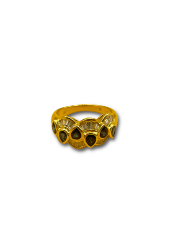 Sapphire and .80ct diamond