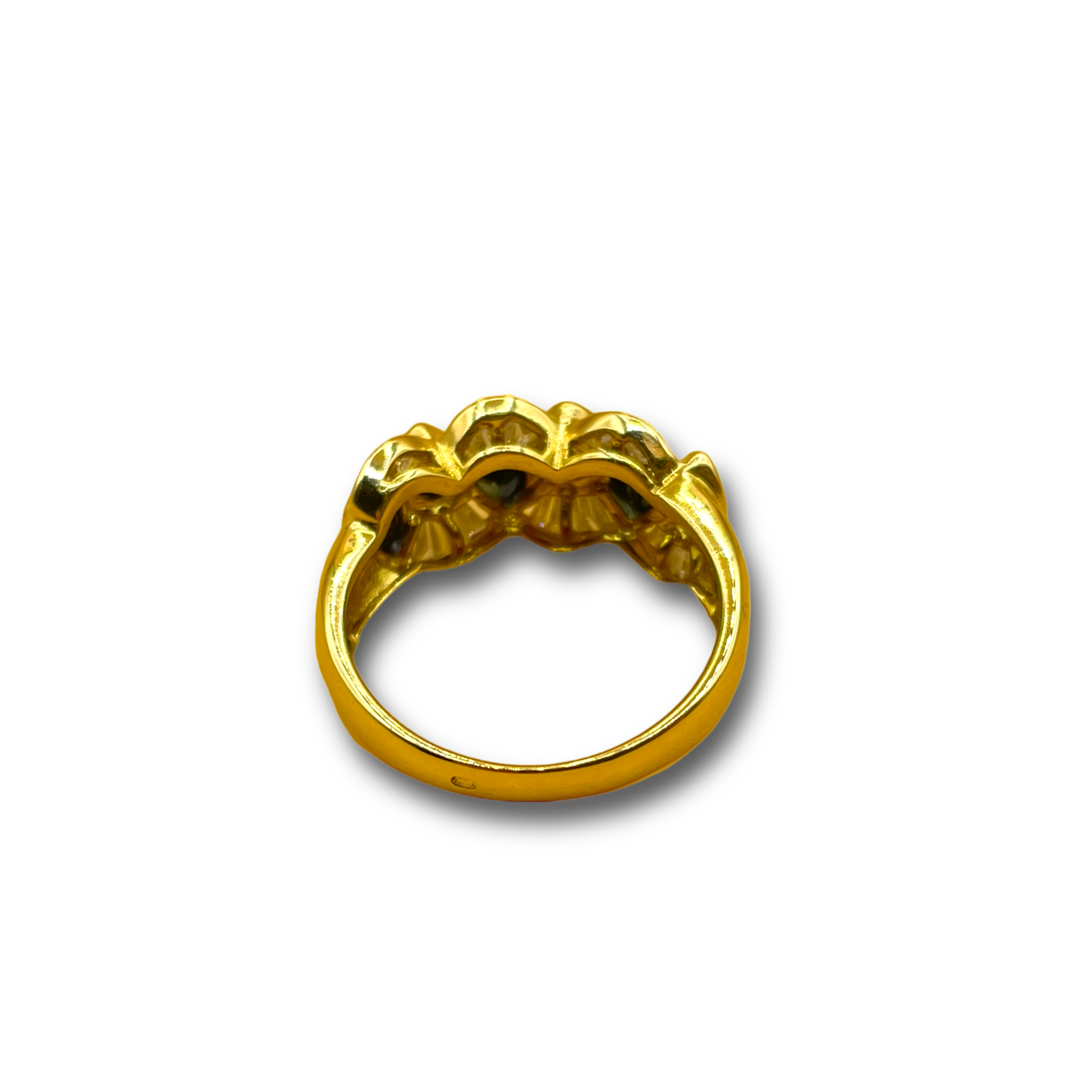 Sapphire and .80ct diamond