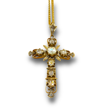 1ct Diamond cross set