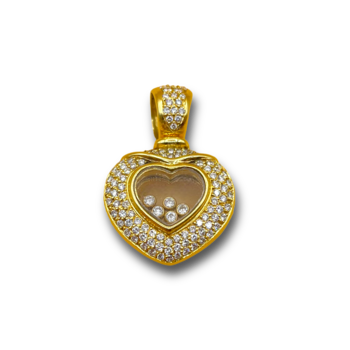2ct heart diamond pendant