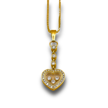 .89ct diamond pendant set