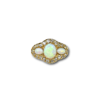 Opal .45ct diamond