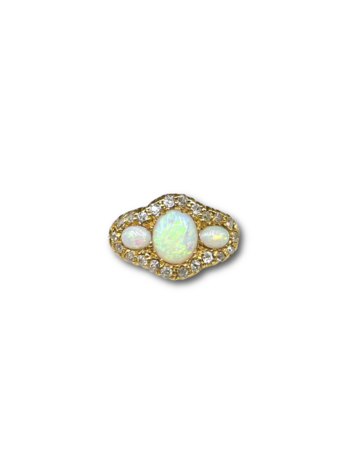 Opal .45ct diamond