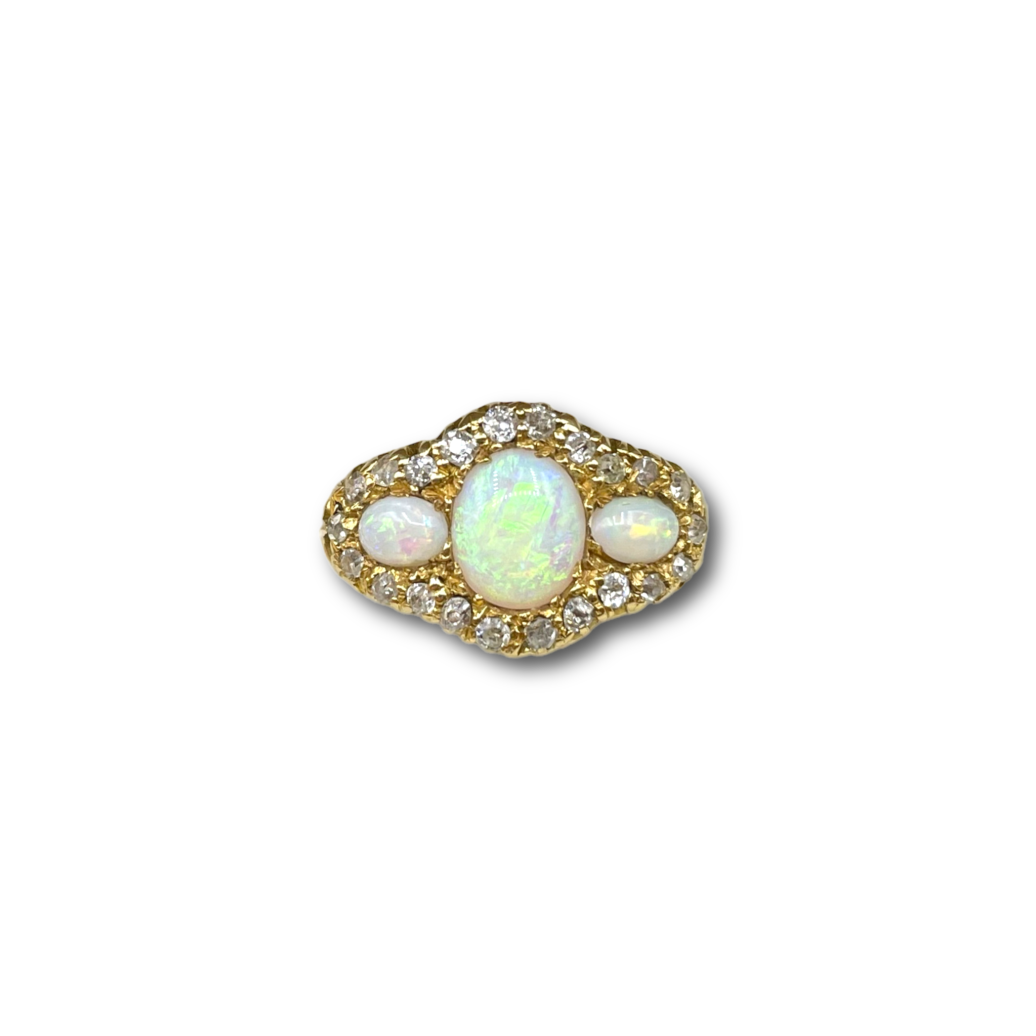 Opaal en .45ct diamant