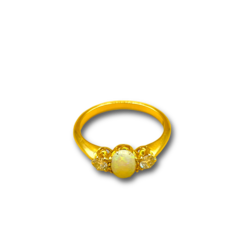 Opal .80ct bolsjewiek diamond