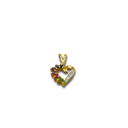 Heart sapphire ruby emerald diamond