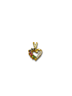 Heart sapphire ruby emerald diamond