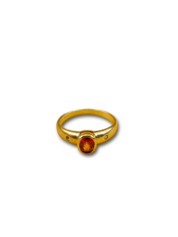 Fire opal diamond