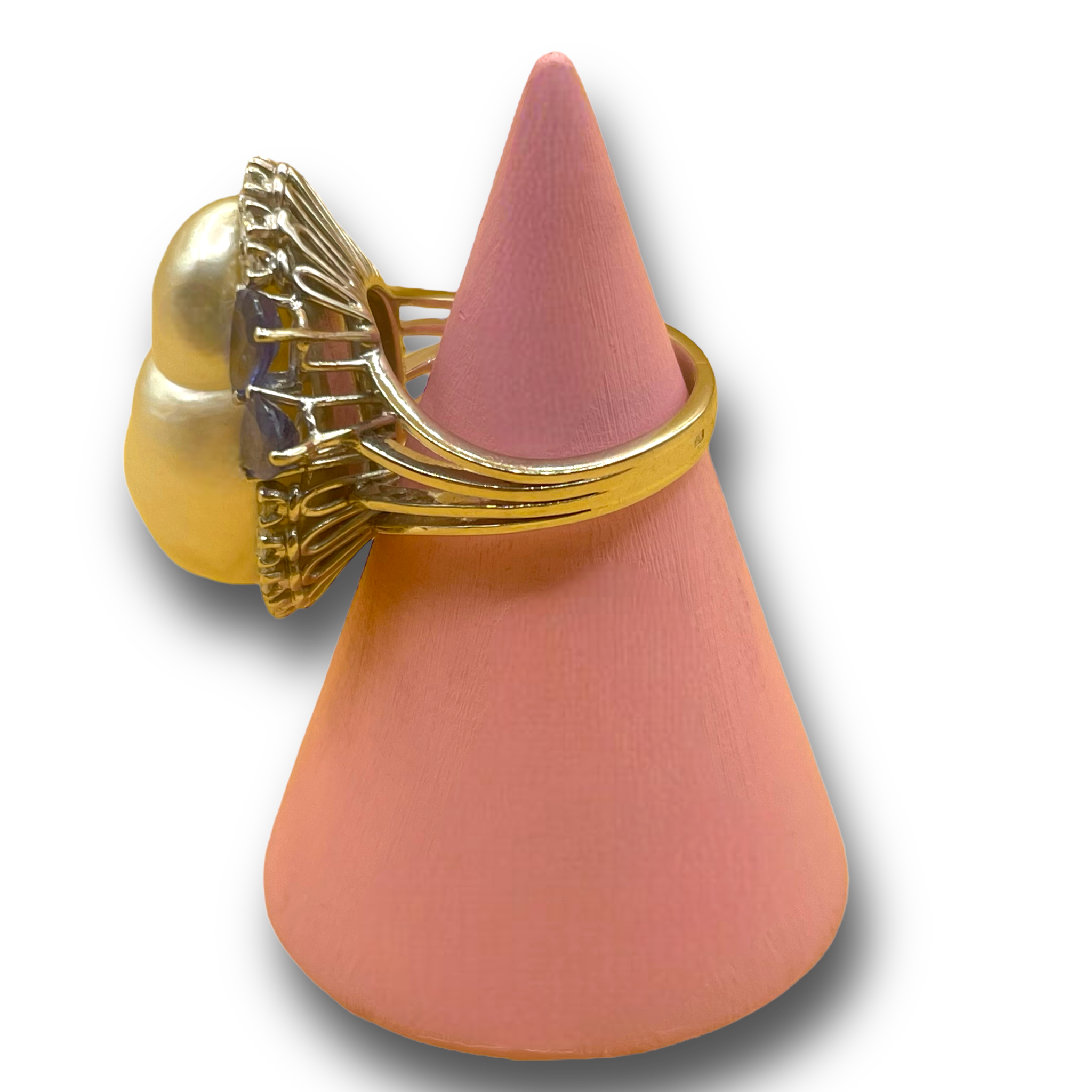 Gibraltar Parel, .48ct diamant tanzanite