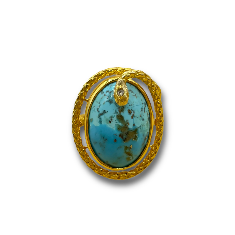 Serpent Turquoise ring