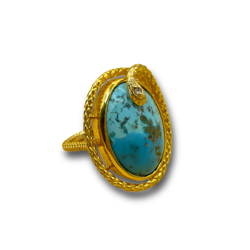 Serpent Turquoise ring