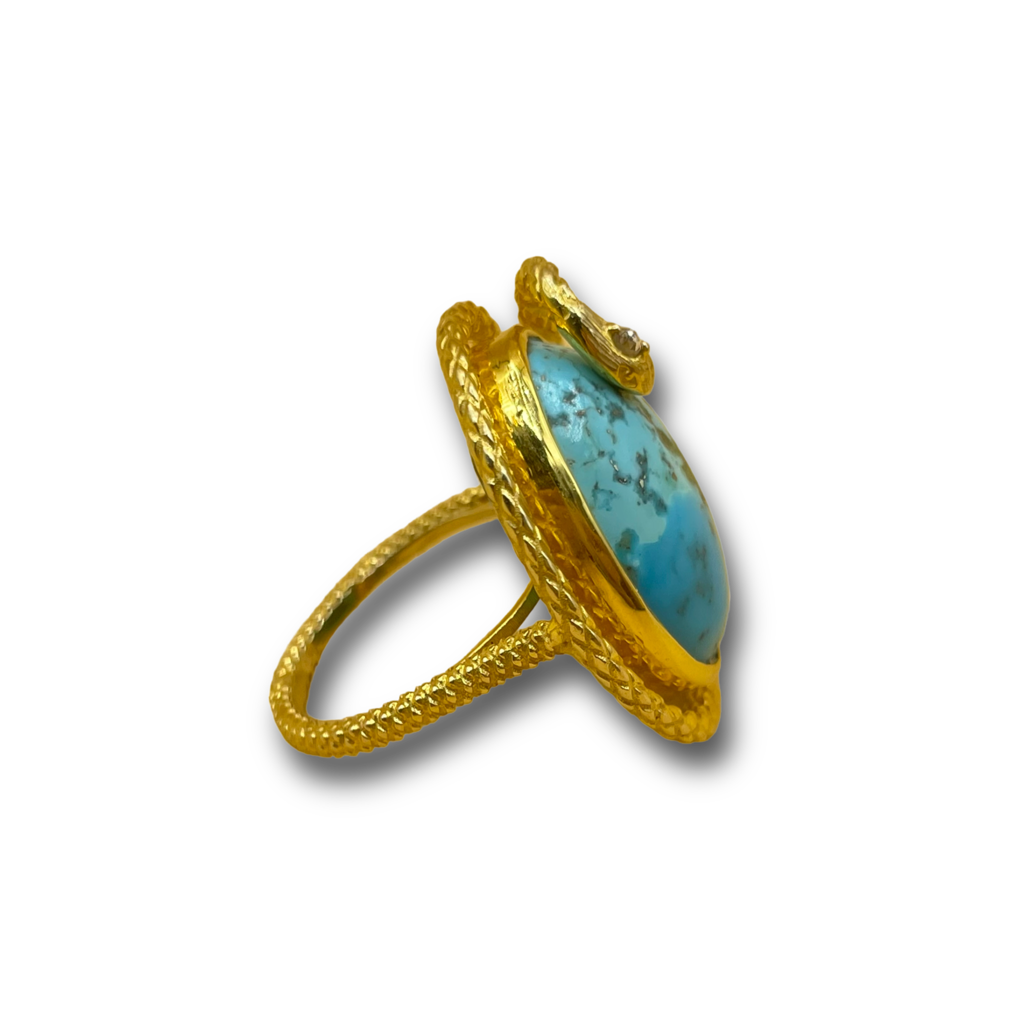 Serpent Turquoise ring