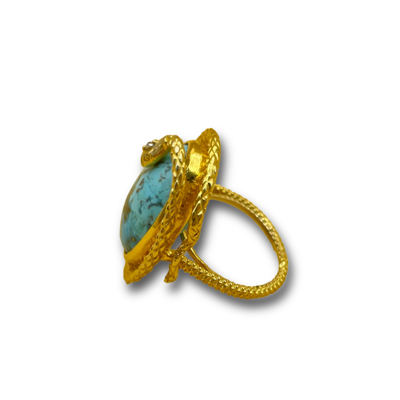 Serpent Turquoise ring