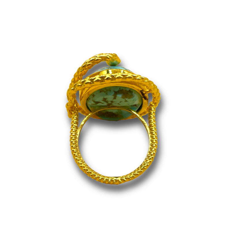 Serpent Turquoise ring