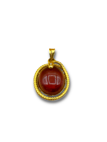 Tourmaline serpent pendant