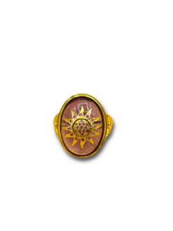 Amethyst Sun Ray ring