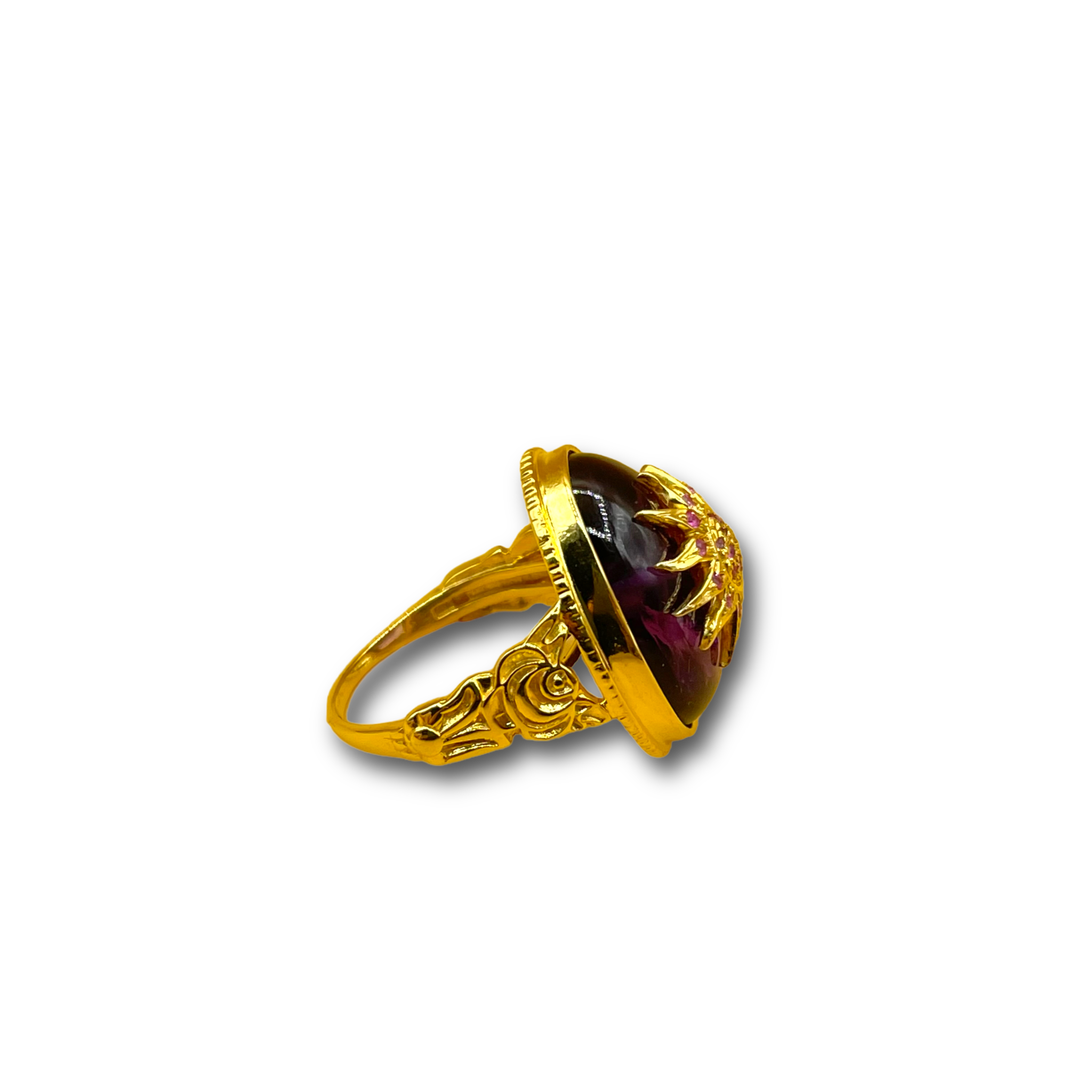 Amethist Sun Ray ring