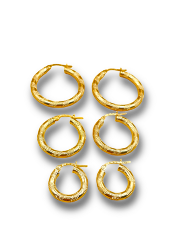 Striped Earring hoops