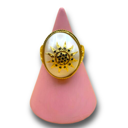 Pearl Sun Ray ring