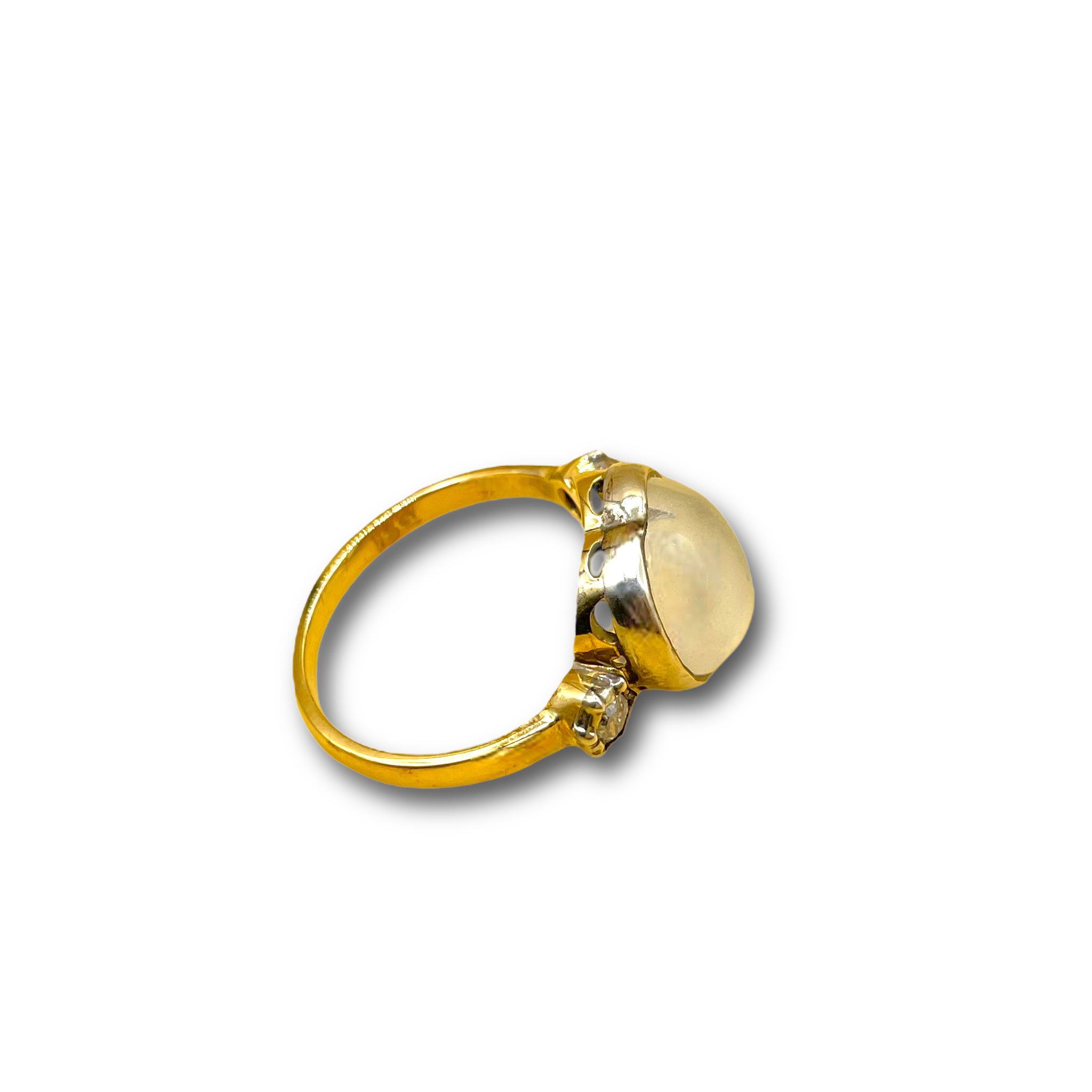 Hart Maansteen en diamant