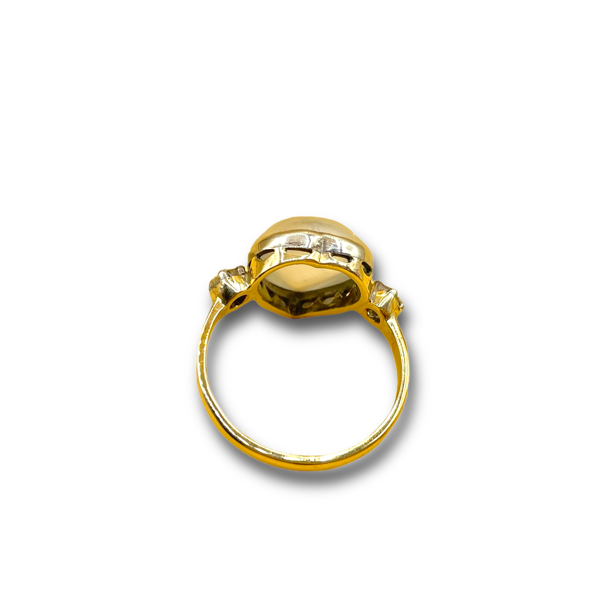 Hart Maansteen en diamant